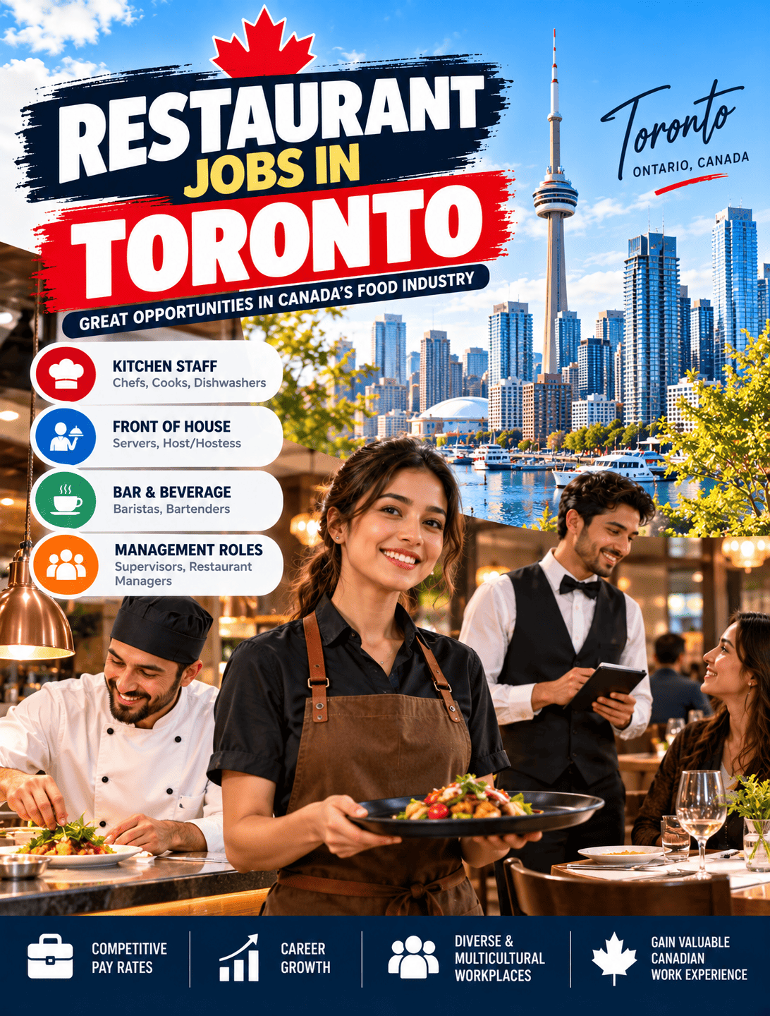 Restaurant Jobs in Toronto: Opportunities, Salaries, Requirements and How to Get Hired