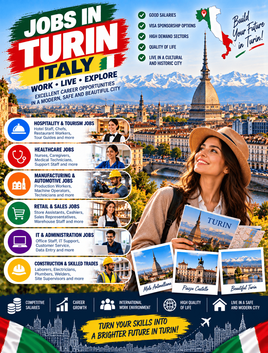 Jobs in Turin: Complete Guide to Finding Work in Turin, Italy