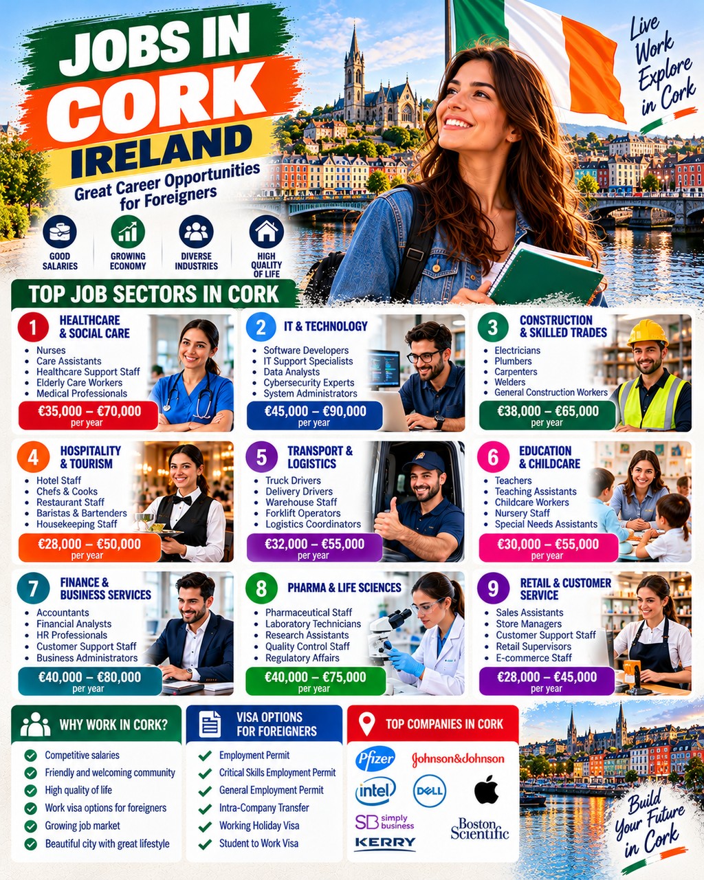 Cork Jobs: Best Employment Opportunities, Salaries, High-Demand Careers and How to Find Work in 2026